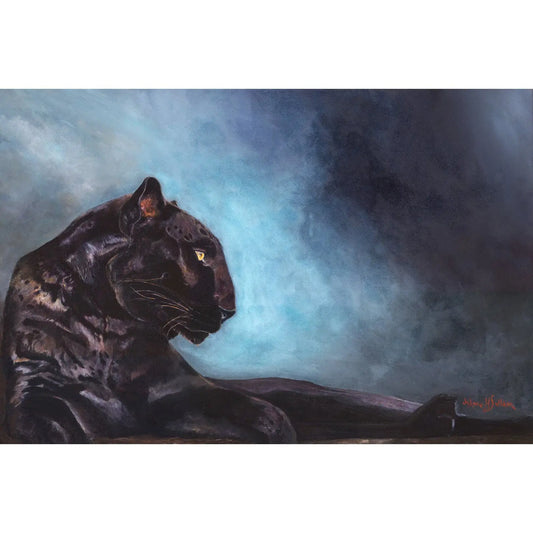Black Panther Fine Art Giclee on Canvas Daydreams Studio