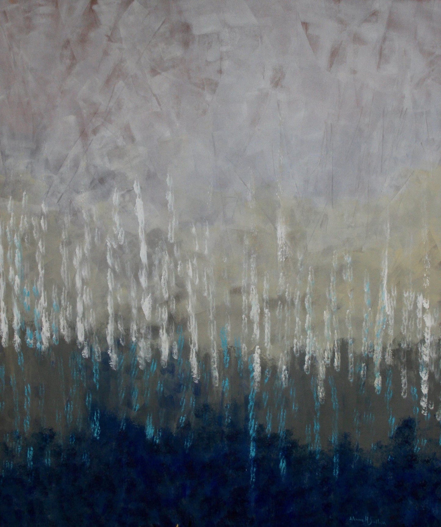 Rain 2 Original Abstract Painting. - Daydreams Studio 