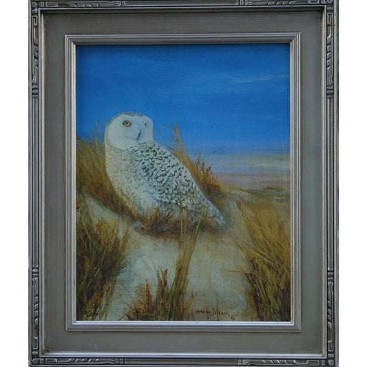Snowy Owl Hand painted Giclee on Canvas Daydreams Studio